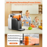 Slushie Machine, 2L/68oz No Ice Needed Slushy Machine for Home, Frozen Drink Maker with 6 Preset Programs, Margarita Machine with Self-Cleaning, Frozen Margaritas, Frappés, Milkshake, and More